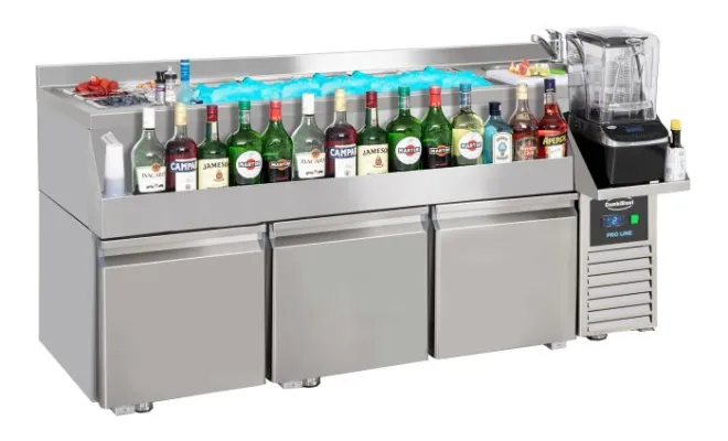 TABLE RÉFRIGÉRÉE 3 PORTES AVEC BAR À COCKTAILS - Bordeaux , Bordeaux, PRO EQUIPEMENT CHR